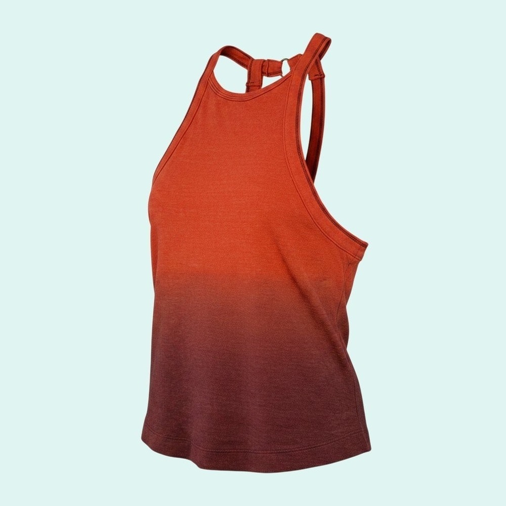 We The Free XS Orange Ombre Tank Top Boho Festival Beachy